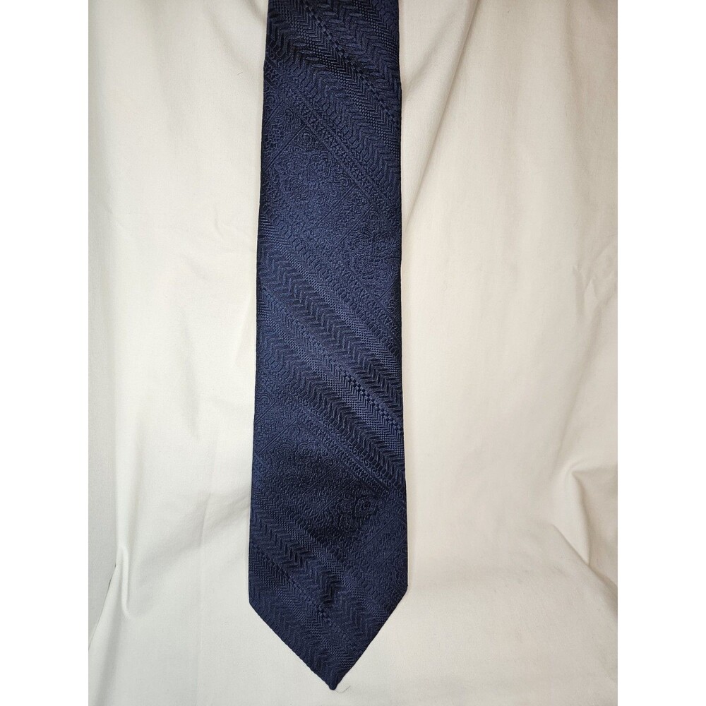 Vintage Superba Navy Textured Men's Tie Made In USA